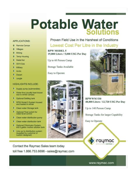Potable Water Treatment brochure cover
